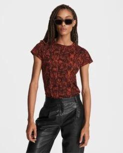 Rag & Bone All Over Snake Cotton Tee For Sale Red Multi 5 Rag & Bone All Over Snake Cotton Tee For Sale Red Multi -Rag Bone For Women Sales 2024 All Over Snake Cotton Tee 1.jpg 1
