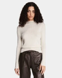 Rag & Bone Dawson Viscose Mock Neck For Sale Brown -Rag Bone For Women Sales 2024 Dawson Viscose Mock Neck 2.jpg 2