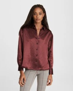 Rag & Bone Elias Satin Shirt For Sale Burgundy 5 Rag & Bone Elias Satin Shirt For Sale Burgundy -Rag Bone For Women Sales 2024 Elias Satin Shirt 1.jpg 1