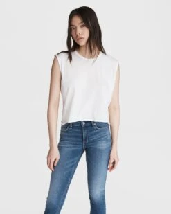Rag & Bone Gaia Cotton Muscle Tank For Women White 3 Rag & Bone Gaia Cotton Muscle Tank For Women White -Rag Bone For Women Sales 2024 Gaia Cotton Muscle Tank 8.jpg 8