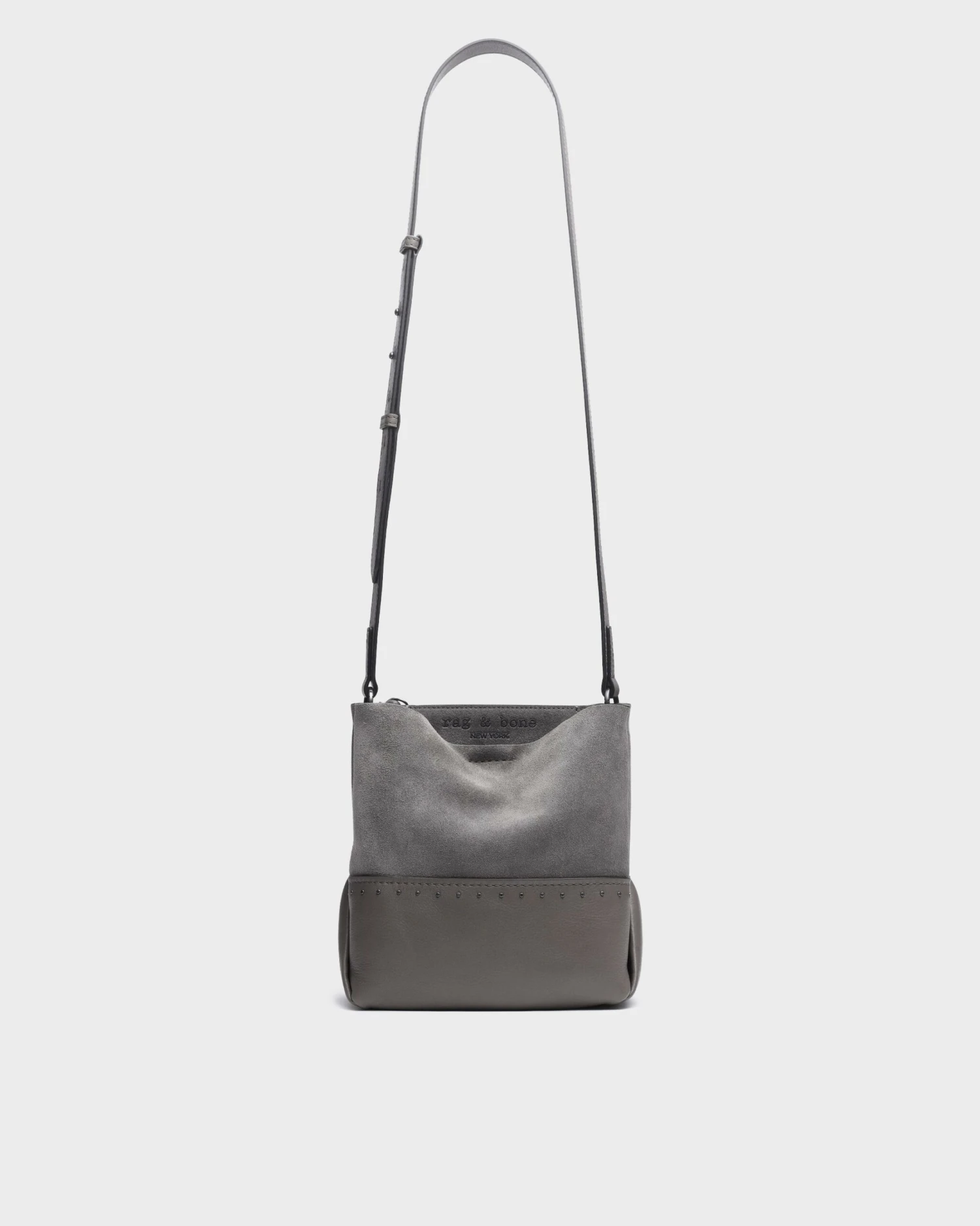 Rag & Bone Passenger Crossbody 2.0 - Suede For Women Smoke Suede 2 Rag & Bone Passenger Crossbody 2.0 - Suede For Women Smoke Suede – Image 2