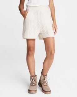 Rag & Bone Pierce Cashmere Cable Short For Sale Ivory -Rag Bone For Women Sales 2024 Pierce Cashmere Cable Short 2.jpg 2