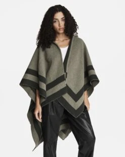 Rag & Bone Reversible Rogue Hoodie Poncho For Women Olive -Rag Bone For Women Sales 2024 Reversible Rogue Hoodie Poncho 1.jpg 1