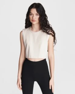 Rag & Bone Roxie Cropped Ponte Tank For Sale Black -Rag Bone For Women Sales 2024 Roxie Cropped Ponte Tank 2.jpg 2