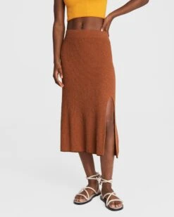 Rag & Bone Soleil Midi Skirt For Women Pale Copper -Rag Bone For Women Sales 2024 Soleil Midi Skirt 1.jpg 1
