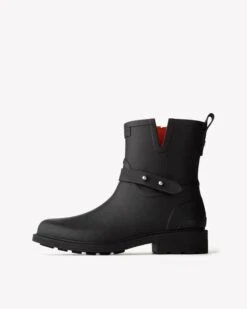 Rag & Bone Moto Rain Boot For Women Black