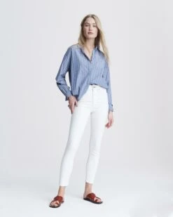 Rag & Bone Nina High-rise Skinny - White For Women