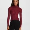 Rag & Bone Lexi Cotton Turtleneck For Sale Plum
