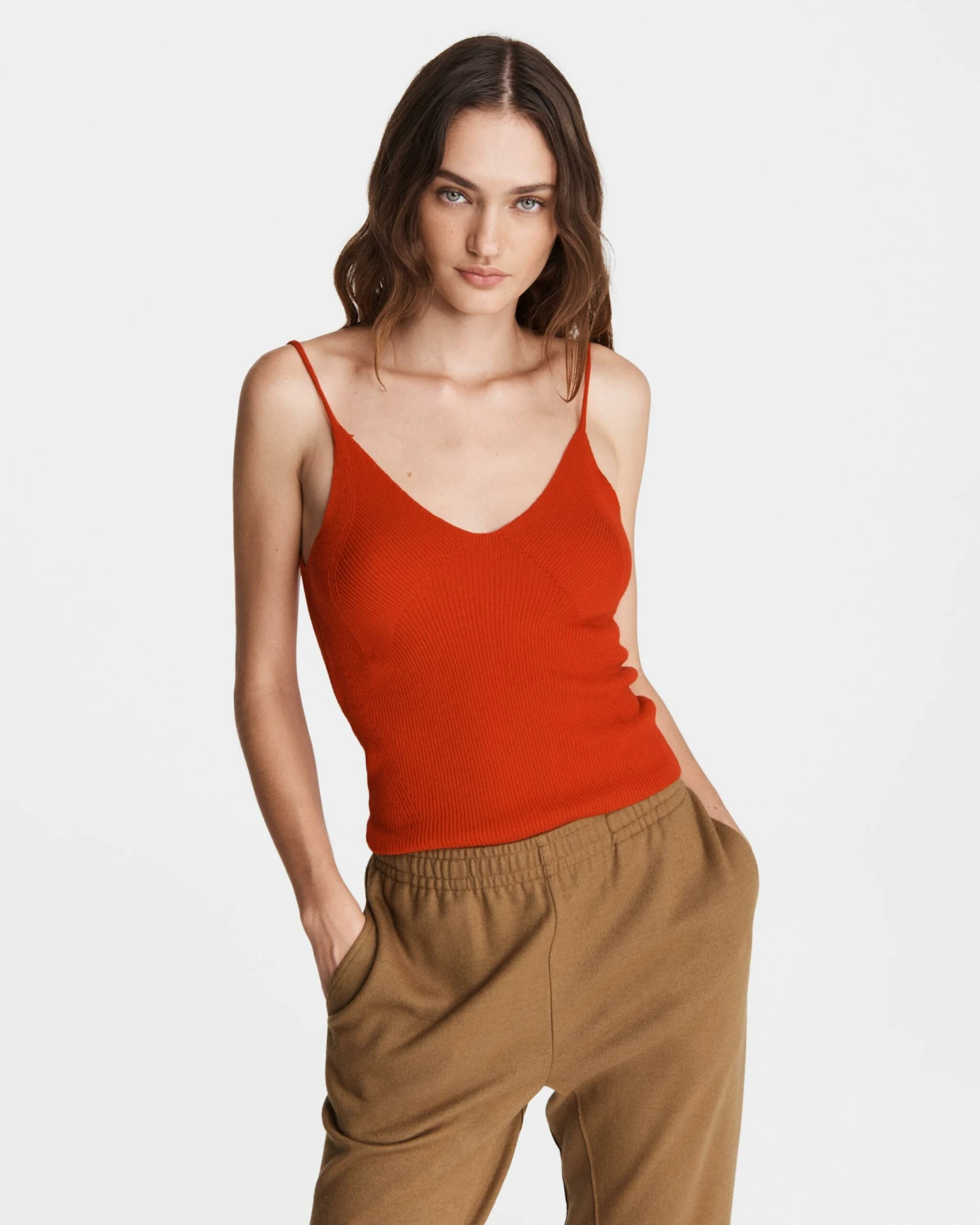 Rag & Bone Selah Wool Cami For Sale Red 1 Rag & Bone Selah Wool Cami For Sale Red