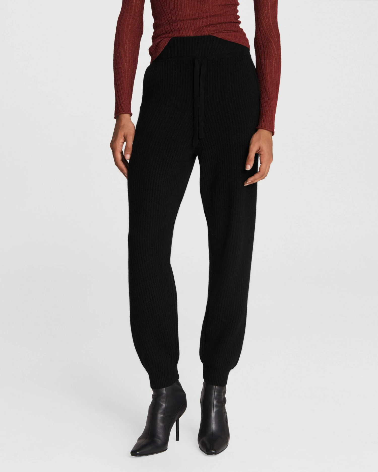 Rag & Bone Pierce Cashmere Pant For Sale Black 1 Rag & Bone Pierce Cashmere Pant For Sale Black