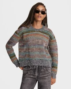 Rag & Bone Willow Wool Rainbow Sweater For Sale