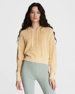 Rag & Bone Demi Cotton Hoodie For Sale Saffron
