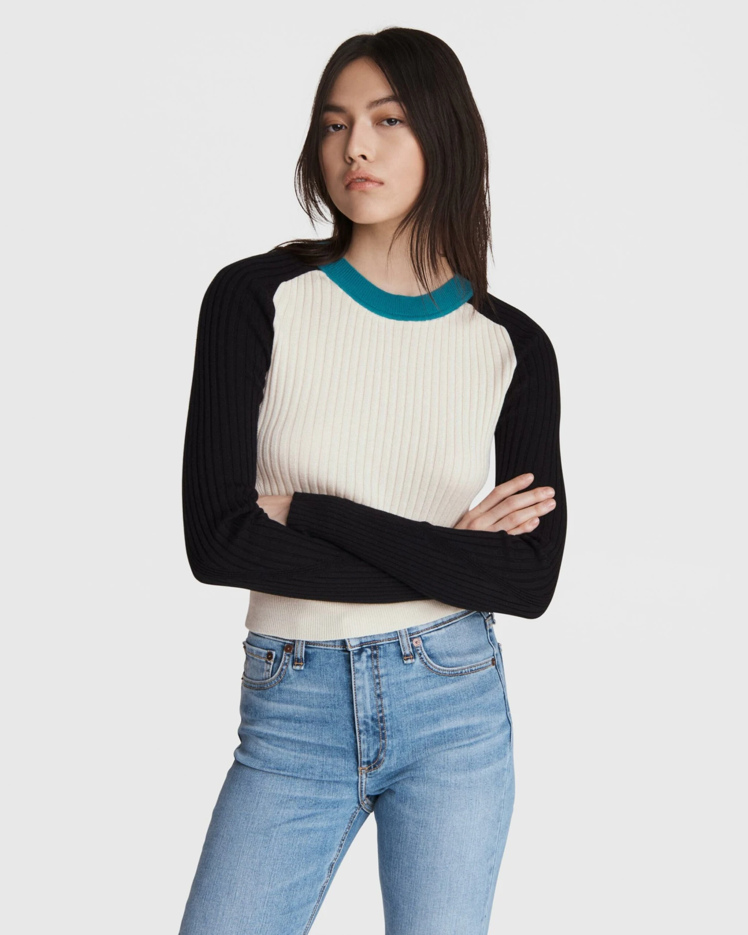 WAS22S036CC36-121-MSET.jpg Rag & Bone Navaya Cotton Cashmere Crew For Women Rust Multi -Rag Bone For Women Sales 2024 WAS22S036CC36 121 MSET scaled