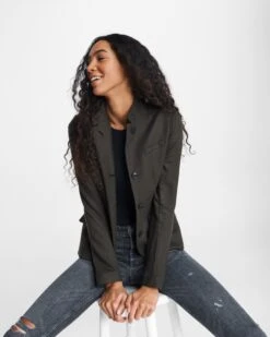 Rag & Bone Slade Wool Blazer For Women Black