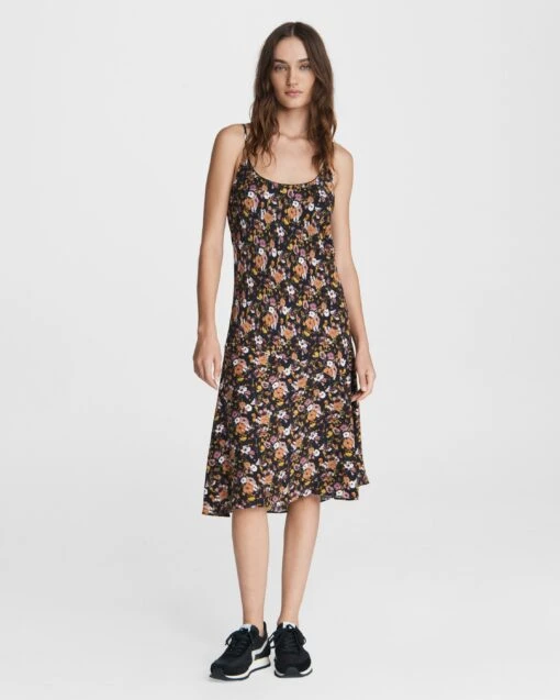 Rag & Bone Eva Midi Slip Dress For Sale Black/floral 8 Rag & Bone Eva Midi Slip Dress For Sale Black/floral -Rag Bone For Women Sales 2024 WAW21F30247W24 089 MSET