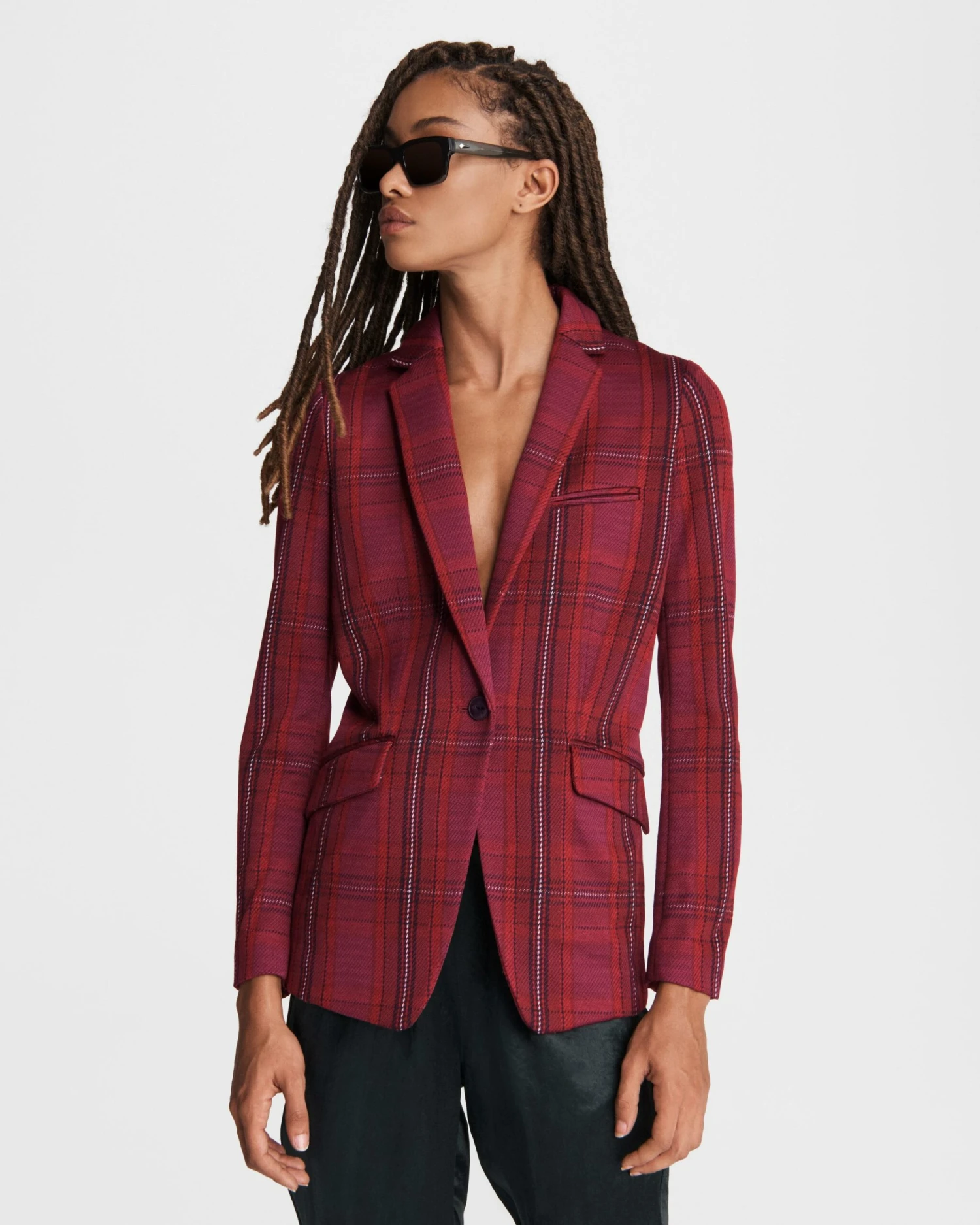 WAW21H40037W03-991-MSET.jpg Rag & Bone Margot Viscose Plaid Blazer For Sale Burg Multi -Rag Bone For Women Sales 2024 WAW21H40037W03 991 MSET scaled