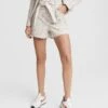 Rag & Bone Striped Cargo Linen Short For Sale White Stripe