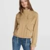 Rag & Bone Trail Lyocell Cropped Jacket For Women Leaf Green