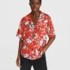 Rag & Bone Mare Floral Silk Shirt For Women Black Floral