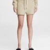 Rag & Bone City Striped Mini Terry Sweatshort For Sale Warm Khaki