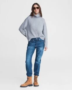 Rag & Bone Rosa Mid-rise Boyfriend - Jasper For Women