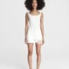 Rag & Bone Maya High-rise Shorty Short - Summer For Women Summer White W/ Holes