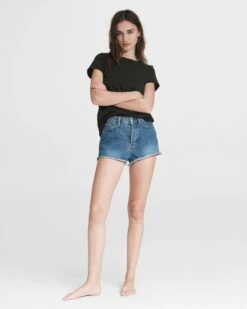Rag & Bone Maya High-rise Hot Short - Rye Harbor For Sale