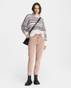 Gazebo Parts Direct Sales Store 57 Rag & Bone Nina High-rise Cigarette - Rose Glitz For Women