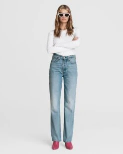 Rag & Bone Alex High-rise Straight - Tulip For Women