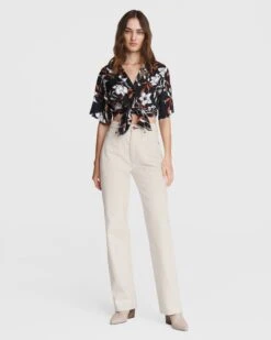 Rag & Bone Alex High-rise Straight - Ecru For Women