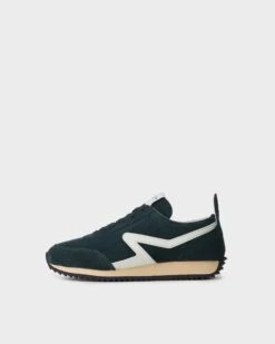 Rag & Bone Retro Runner - Suede For Sale Dark Emerald Suede