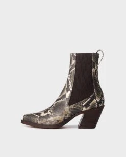 Rag & Bone Axis Boot - Leather For Women Olive Snake