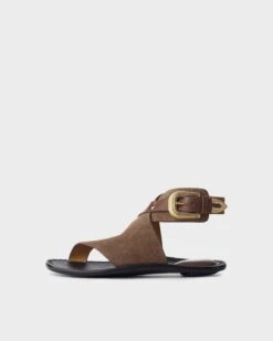 Rag & Bone Ventura Sandal - Suede For Sale Tundra Brown Suede