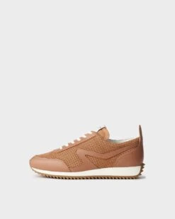 Rag & Bone Retro Runner - Leather For Women Honey Beige Nubuck