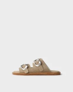 Rag & Bone Trinity Slide - Suede For Women Light Sand Suede