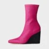 Rag & Bone Phoenix Wedge - Leather For Women Fuchsia