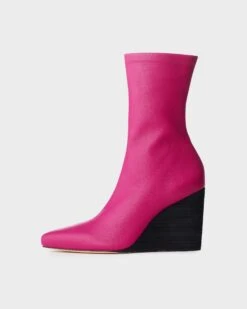 Gazebo Parts Direct Sales Store 49 Rag & Bone Phoenix Wedge - Leather For Women Fuchsia