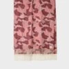 Rag & Bone Addison Recycled Wool Scarf For Sale Paradise Pink Camo