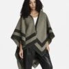 Rag & Bone Reversible Rogue Hoodie Poncho For Women Navy
