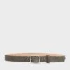Rag & Bone Baby Boyfriend Belt For Women Black Suede