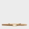 Rag & Bone Olympus Skinny Belt For Women Cigar Suede