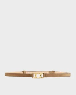 Rag & Bone Olympus Skinny Belt For Women Cigar Suede