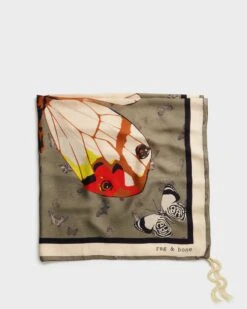 Rag & Bone Odyssey 90 Scarf For Women Deep Yellow Multi